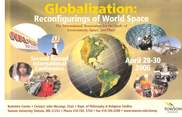 Poster: Globalization, Reconfigurings of World Space